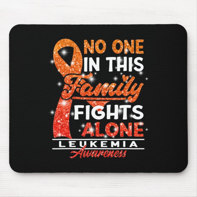 Awareness I No One In This Family Fights Alone I L Mouse Mat (Front)