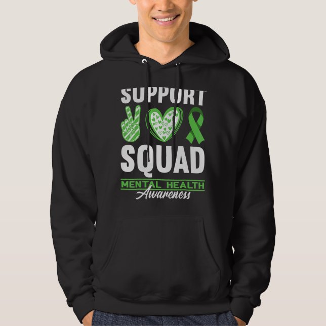 Awareness I Support Squad I Depression & Mental He Hoodie (Front)