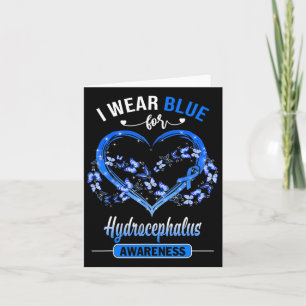 Awareness I Wear Blue Butterfly Heart Card