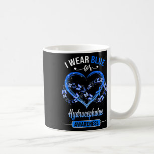 Awareness I Wear Blue Butterfly Heart  Coffee Mug