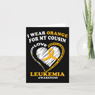 Awareness - I Wear Orange For My Cousin Card