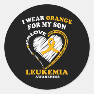 Awareness - I Wear Orange For My Son Classic Round Sticker