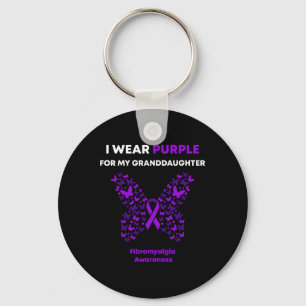 Awareness-i Wear Purple For My Granddaughter Key Ring