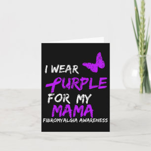 Awareness I Wear Purple For My Mama Card