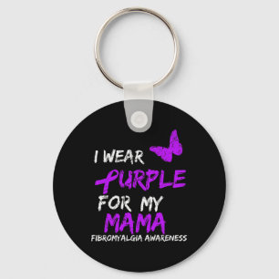 Awareness I Wear Purple For My Mama Key Ring