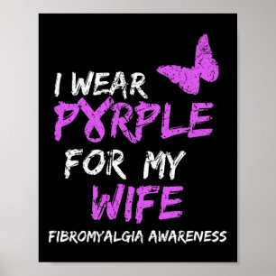 Awareness I Wear Purple For My Wife 3 Poster