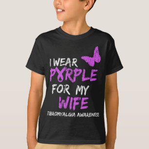 Awareness I Wear Purple For My Wife  T-Shirt