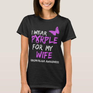 Awareness I Wear Purple For My Wife  T-Shirt
