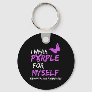 Awareness I Wear Purple For Myself 1 Key Ring