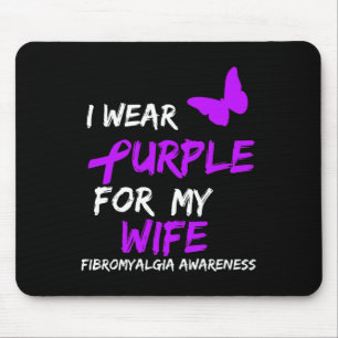 Awareness I Wear Purple For Wife 2 Mouse Mat