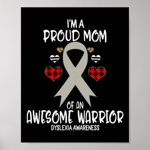 Awareness I'm Proud Mum Of Awesome Warrior Poster