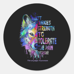 Awareness It Takes To Tolerate The Pain 1 Classic Round Sticker