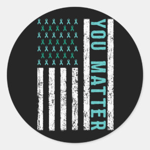 Awareness Matter Mental Health Awareness Classic Round Sticker