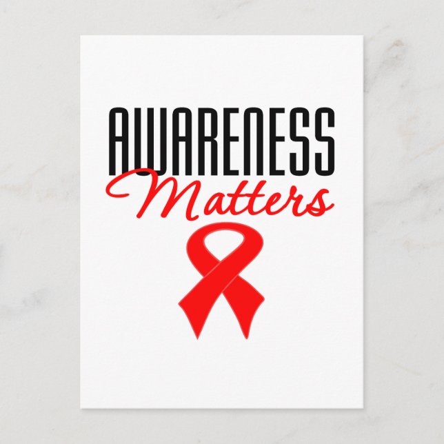 Awareness Matters Heart Disease Postcard (Front)