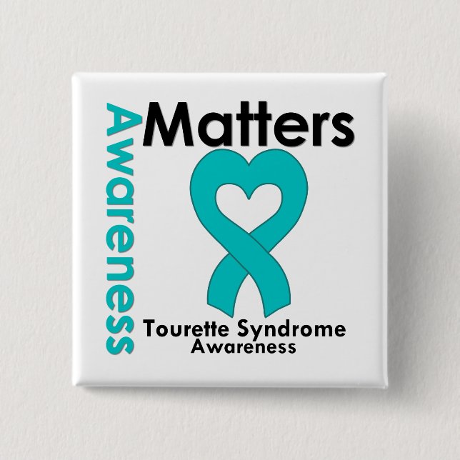Awareness Matters Tourette Syndrome 15 Cm Square Badge (Front)