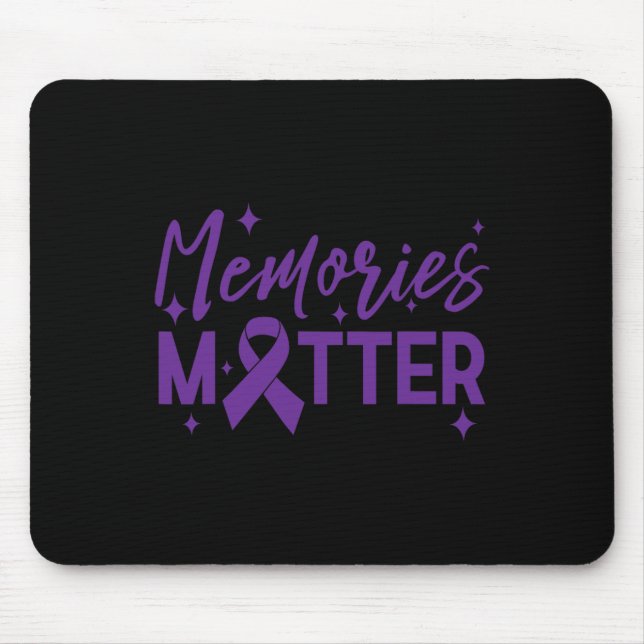 Awareness Memories Problem Tee End Heimer  Mouse Mat (Front)
