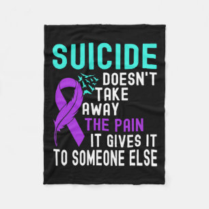 Awareness Mental Health Suicide Prevention Awarene Fleece Blanket