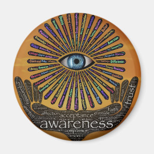Awareness Minds Eye Inspirational Word Art    Magnet