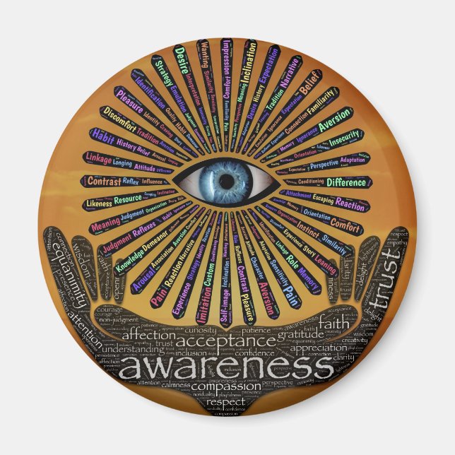 Awareness Minds Eye Inspirational Word Art    Magnet (Front)