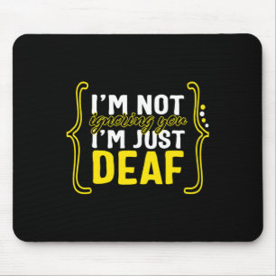 Awareness Month Asl Language Support Not Ignoring Mouse Mat