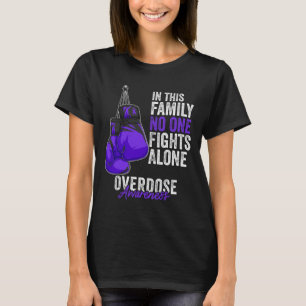 Awareness Month Boxing Gloves Purple Ribbon T-Shirt