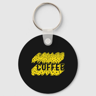 Awareness Month Coffee Asl Lover Trendy Love Deaf Key Ring