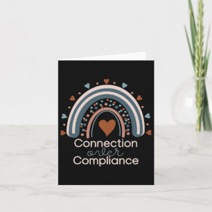 Awareness Month Connection Over Compliance Support Card