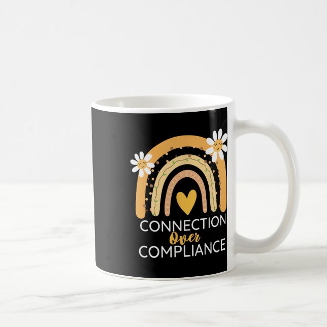 Awareness Month Connection Over Compliance Support Coffee Mug (Right)