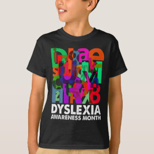 Awareness Month Costume Dyslexia Teacher T-Shirt