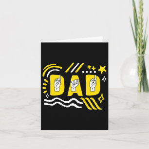 Awareness Month Dad Asl Father's Day Gift Trendy T Card