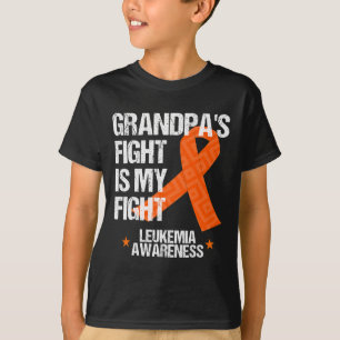 Awareness Month Grandpa Fight Orange Ribbon Gift T-Shirt