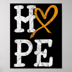Awareness Month Hope Vintage Blood Cancer 2  Poster