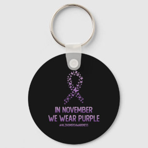 Awareness Month In In November We Wear Purple  Key Ring