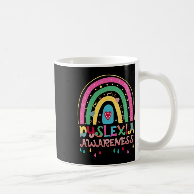 Awareness Month Rainbow Boho Cute Graphic  Coffee Mug (Right)