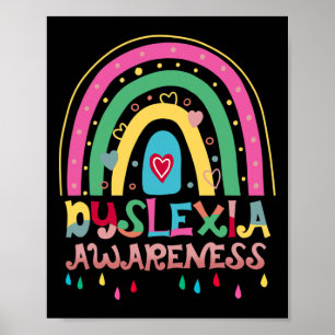 Awareness Month Rainbow Boho Cute Graphic Poster