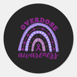 Awareness Month Rainbow Classic Round Sticker