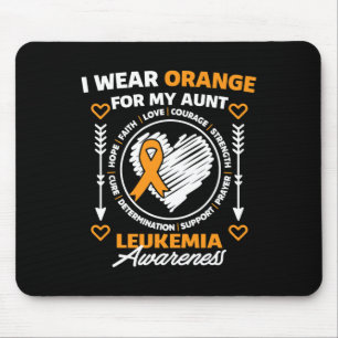 Awareness Month Support I Wear Orange For My Aunt Mouse Mat