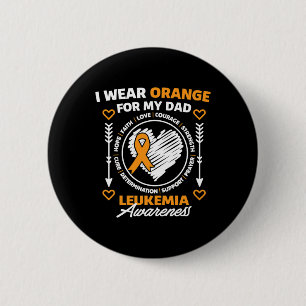 Awareness Month Support I Wear Orange For My Dad 6 Cm Round Badge