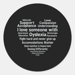 Awareness Month Support T Shirt Classic Round Sticker