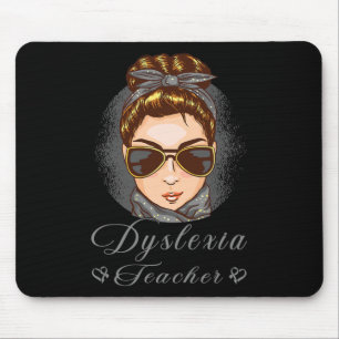 Awareness Month Therapist Dyslexia Teacher Mouse Mat