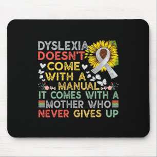 Awareness Mother Dyslexic Warrior Vintage  Mouse Mat