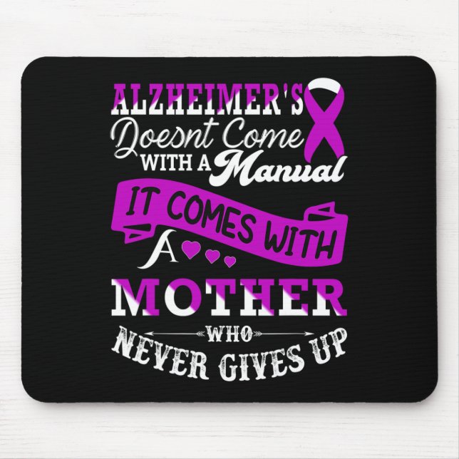 Awareness Mother Support Heimer Warrior Mum  Mouse Mat (Front)