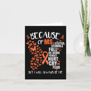 Awareness Multiple Sclerosis Butterfly  Card