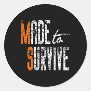 Awareness - Multiple Sclerosis Warrior Classic Round Sticker