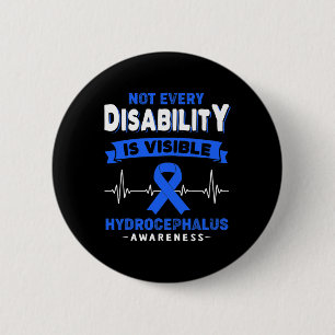 Awareness Not Every Disability Is Visible 6 Cm Round Badge
