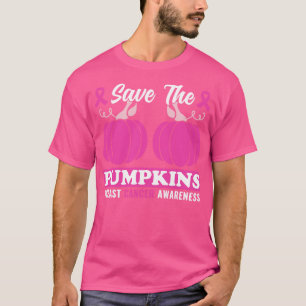 Awareness October Pink Halloween Pumpkins T-Shirt