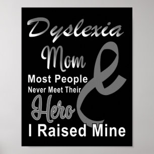 Awareness October Silver Ribbon Mum Support Poster