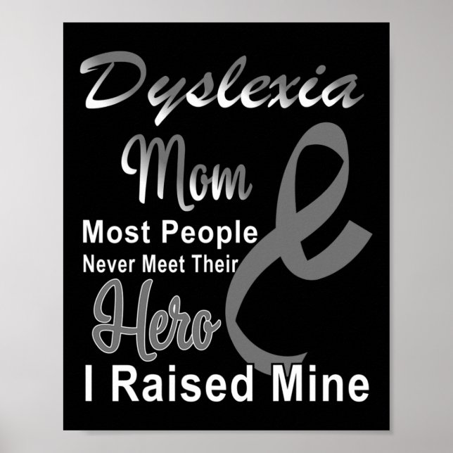 Awareness October Silver Ribbon Mum Support  Poster (Front)