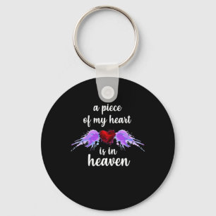 Awareness Piece Of My Heart In Heaven Key Ring
