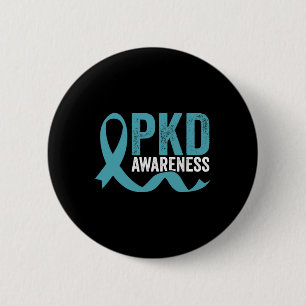 Awareness Polycystic Kidney Disease Warrior Fighte 6 Cm Round Badge